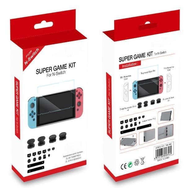 Набор аксессуаров Super Game Kit (TNS-1854) 4в1 для Nintendo Switch