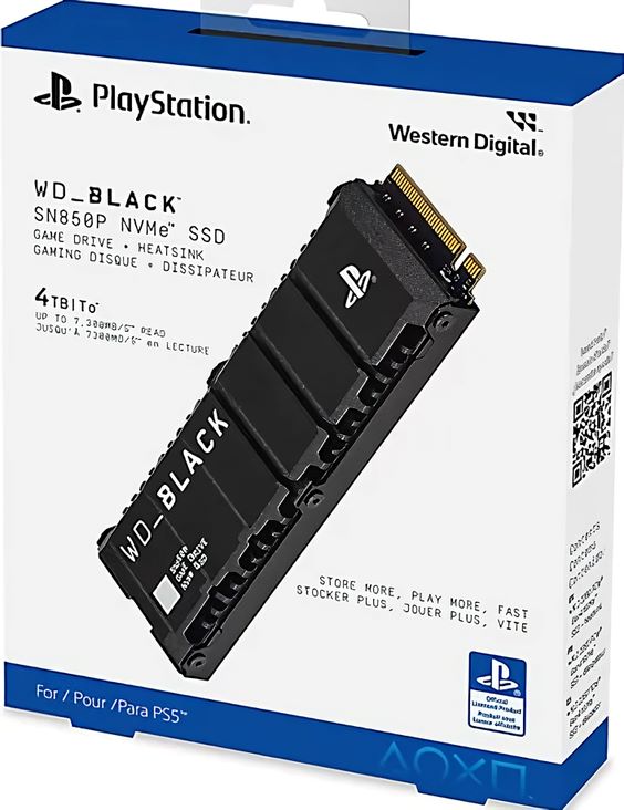 SSD-диск Sony для PS5 WD BLACK 4 ТБ (SN850P)