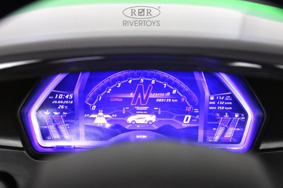 Детский электромобиль RiverToys Lamborghini Aventador SVJ (A333MP) зеленый