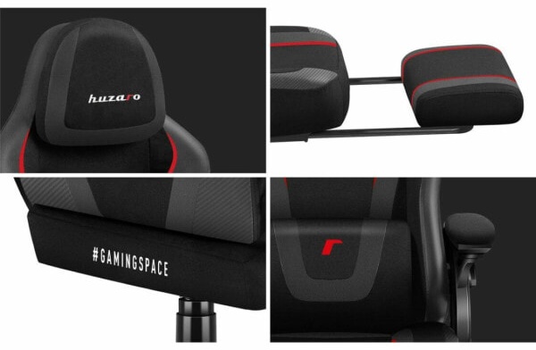 (EU) Игровое кресло Huzaro HZ-FORCE 4.6 CARBON, 273674523, Чёрное