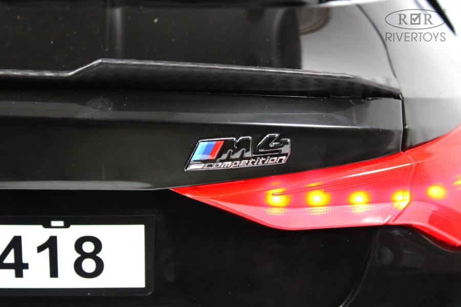 Детский электромобиль RiverToys BMW M4 (A004AA) черный