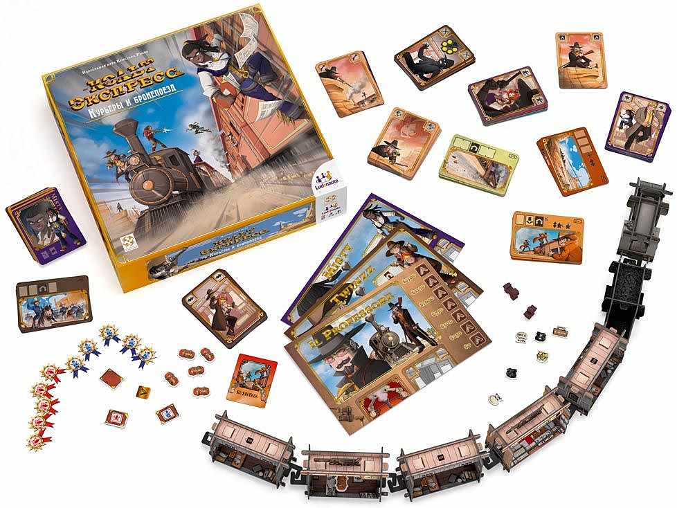 (EU) Настольная игра Стиль жизни Кольт Экспресс: Курьеры и бронепоезд (доп)