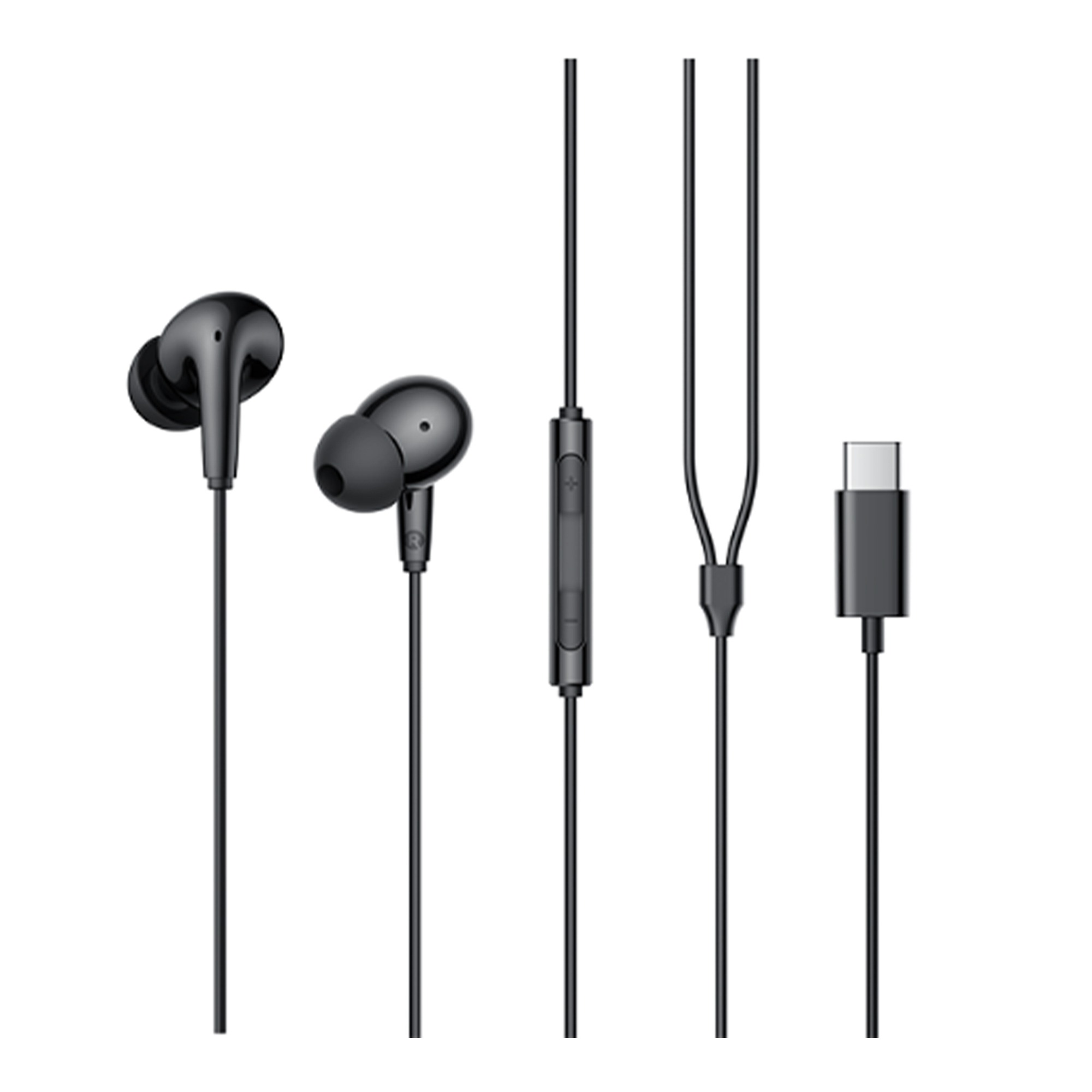 Проводные наушники с микрофоном EDIFIER P230 USB-C, Чёрные