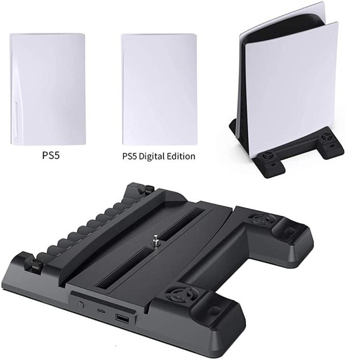 Многофункциональный стенд (подставка) Multi-Functional Cooling Stand для PS5 (TP5-0593) (белый)