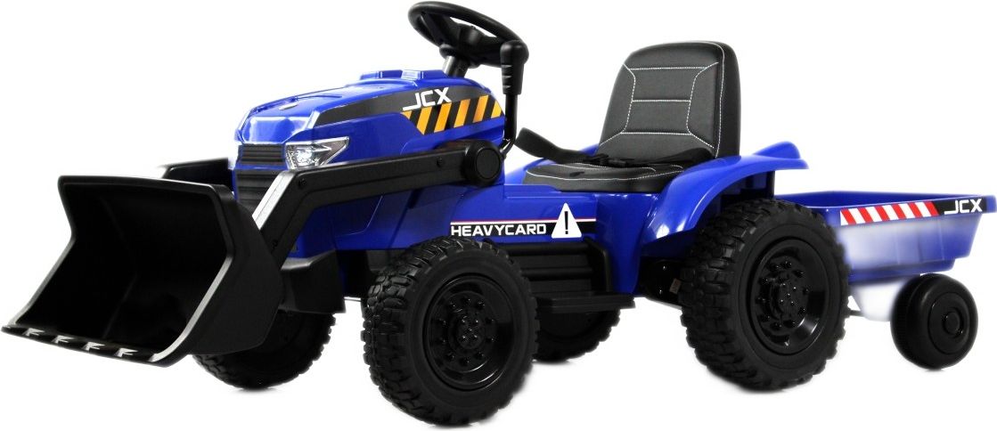 Детский электромобиль RiverToys трактор-погрузчик T333TT синий