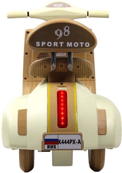 Детский электроскутер RiverToys (K444PX-A-BEIGE) бежевый