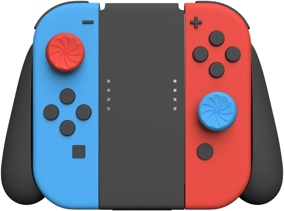 2 средние накладки на стики KontrolFreek Turbo для Nintendo Switch (красный/синий)