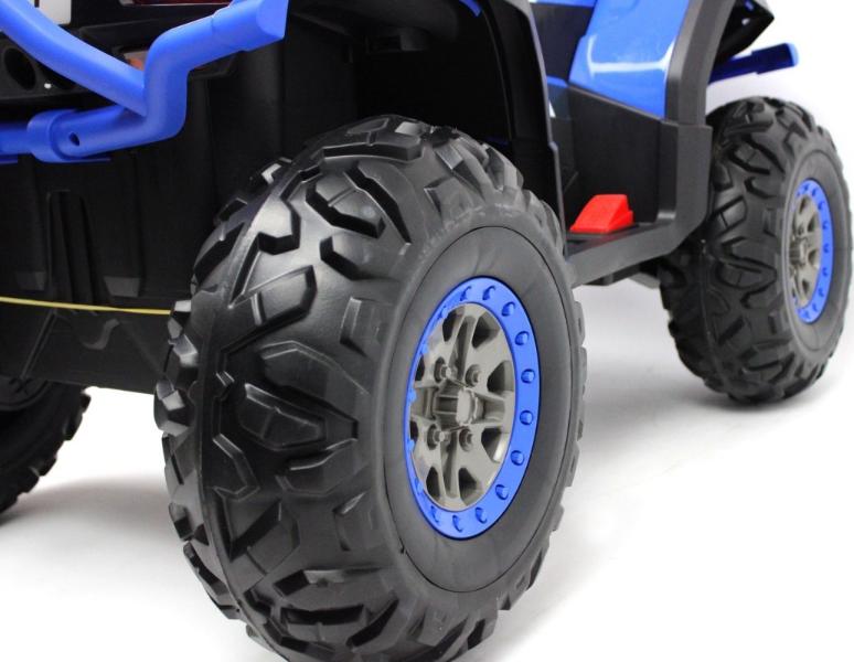 Детский электроквадроцикл RiverToys H999HH синий