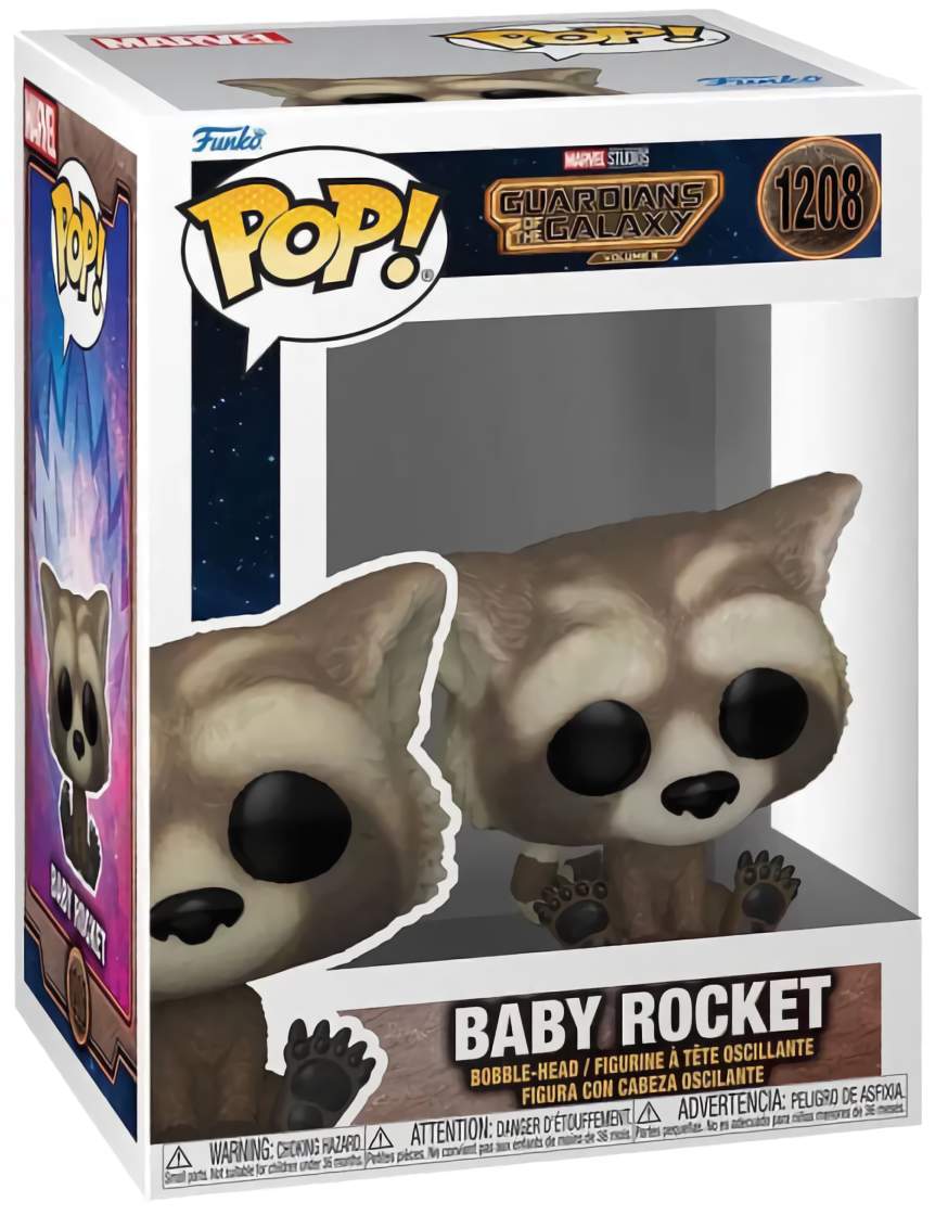 (EU) Фигурка Funko POP! Marvel Guardians of the Galaxy Vol. 3: Baby Rocket (1208)