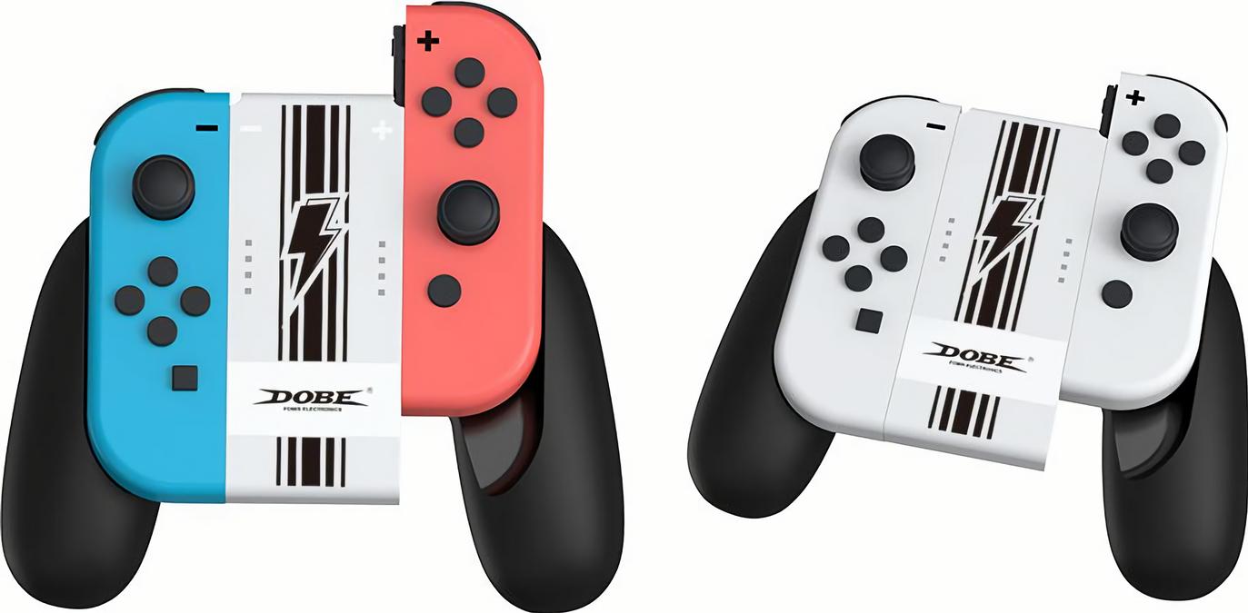 Подзаряжающий держатель DOBE для Nintendo Switch Joy-Con (белый) (iTNS-873B)