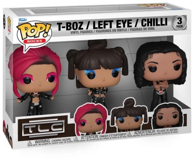 (EU) Фигурка Funko POP! Rocks TLC: T-Boz, Left Eye, Chilli (No Scrubs) 3-Pack (79709)