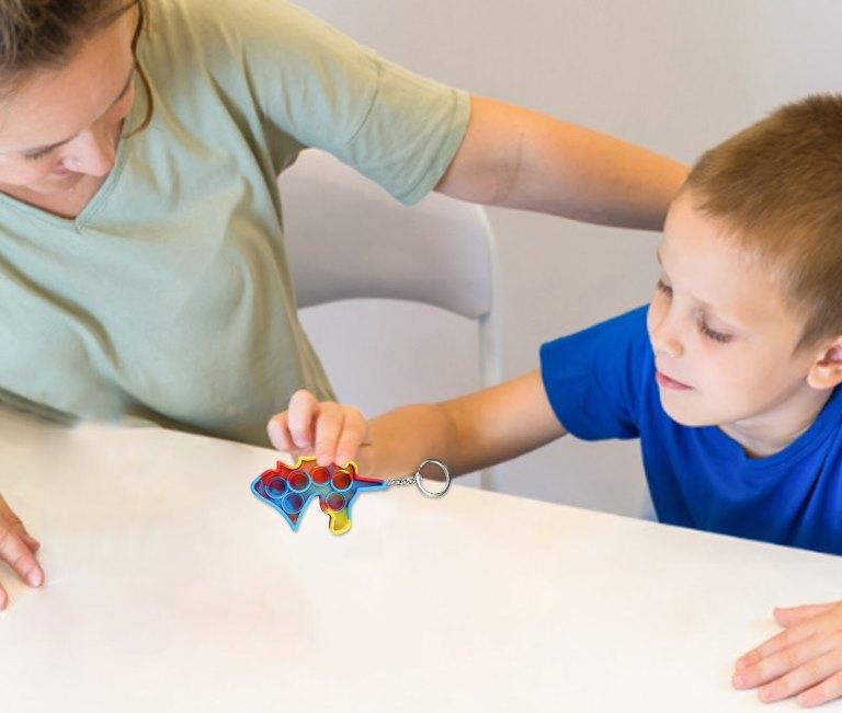 Брелок-игрушка POP IT Единорог антистресс (тактильная, сенсорная)