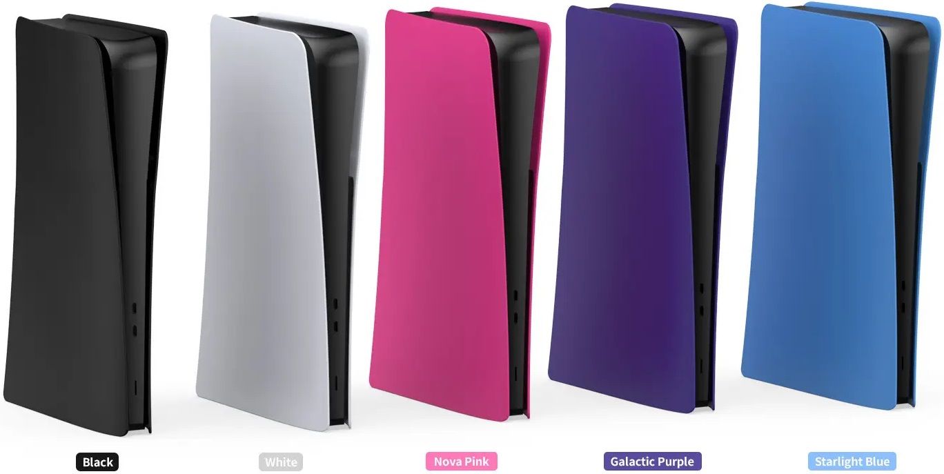 Боковые сменные панели для PS5 Slim Digital (синие) (TP5-3598)