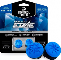 1 высокая + 1 низкая накладка на стики KontrolFreek Grips Edge для геймпадов DualShock PS4 и DualSense PS5 (синий)