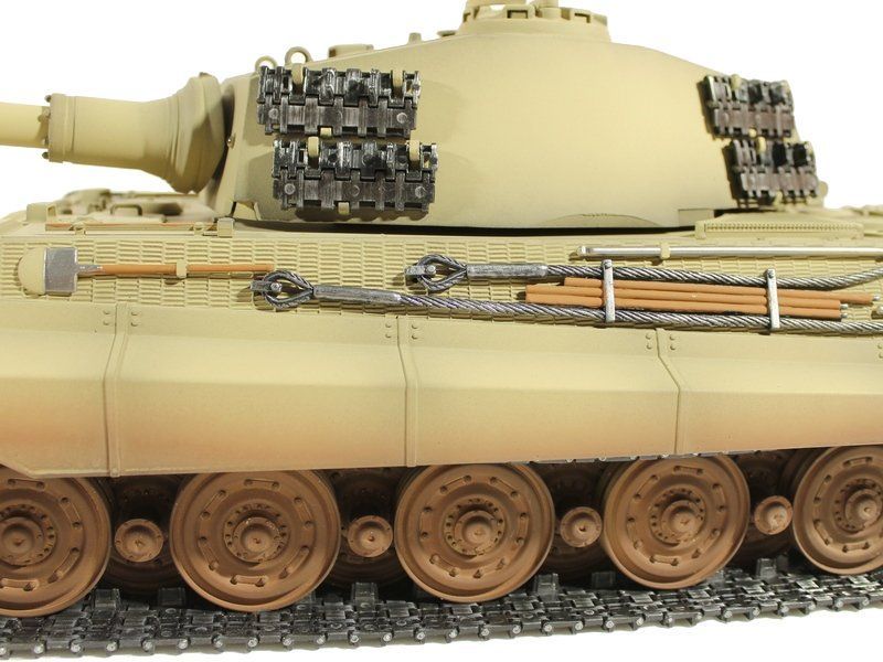 Радиоуправляемый танк Torro King Tiger, башня Henschel (Metal Edition) 1/16, ВВ-пушка V3.0 2.4G RTR, TR1110000611-3.0