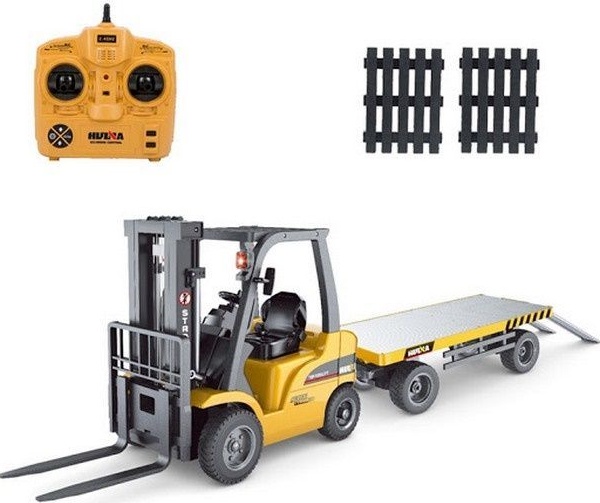 Радиоуправляемая модель погрузчик с прицепом Hui Na Toys 1к10 (HN1576)