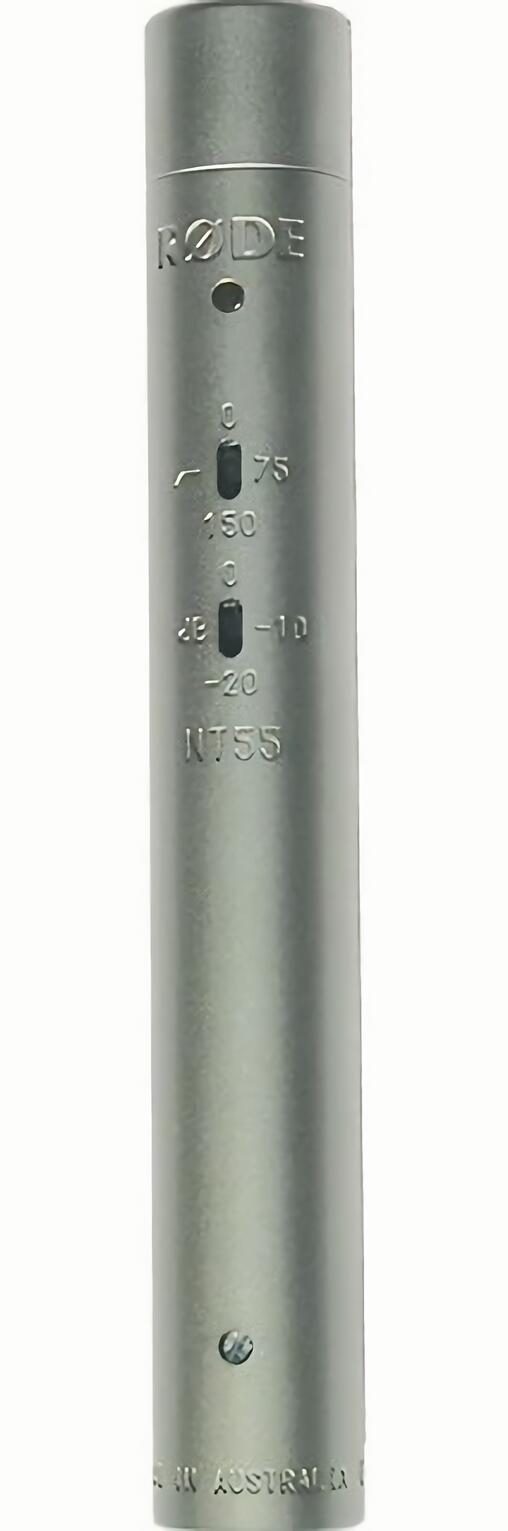

(EU) Студийный конденсаторный микрофон Rode NT55, с аттенюатором и фильтром