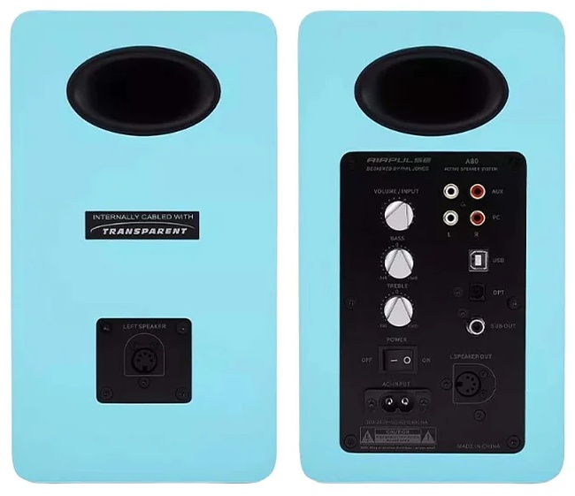 Активная акустическая система AIRPULSE A80, Голубая