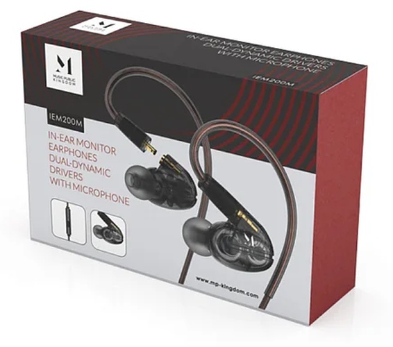 Проводные наушники с микрофоном Music Public Kingdom IEM200M