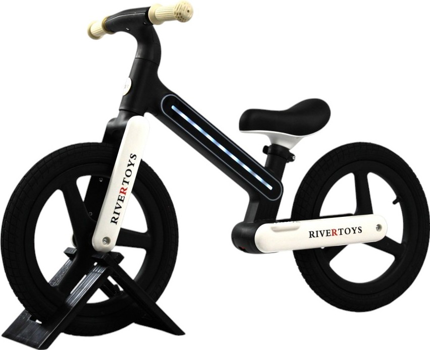 Детский беговел RiverToys (HB-003) (черный)