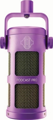 (EU) Динамический микрофон Sontronics Podcast Pro, суперкардиоида, фиолетовый