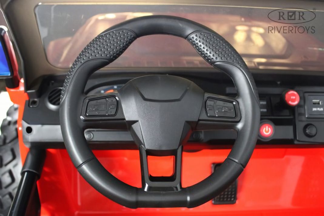 Детский электромобиль Jeep A222AA красный