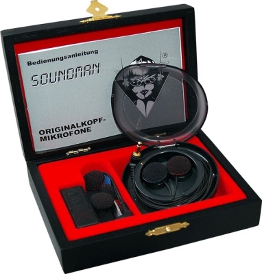 (EU) Микрофон Soundman OKM II Studio, стерео наушники-микрофоны с адаптером A3, 20Hz-20kHz