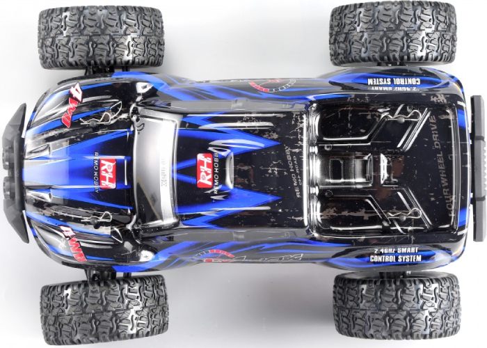 Радиоуправляемая модель монстр Remo Hobby MMAX Brushless UPGRADE (синий) 1к10 (RH1035UPG-BLUE)