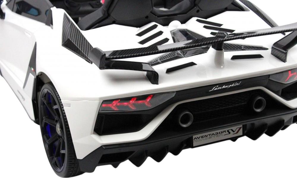 Детский электромобиль RiverToys Lamborghini Aventador SVJ (A111MP) белый