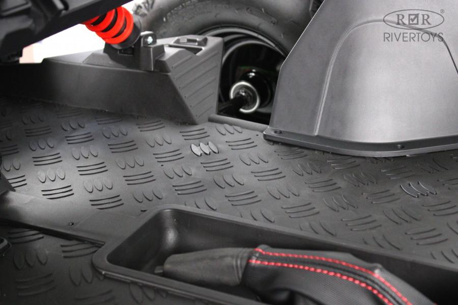 Детский электромобиль RiverToys A999AA зеленый карбон