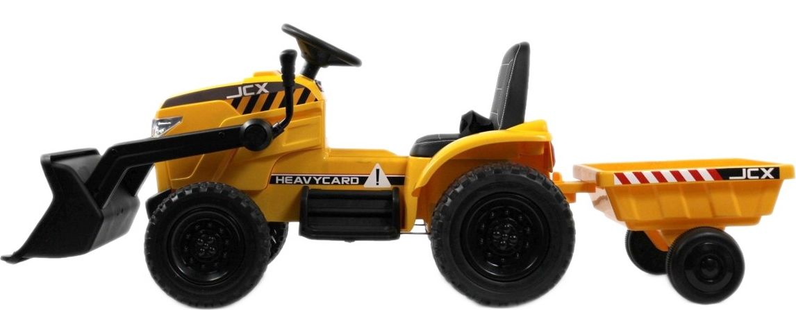 Детский электромобиль RiverToys трактор-погрузчик T333TT желтый