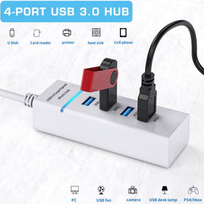 Разветвитель OIVO 4 разъёма USB 3.0 IV-P5223