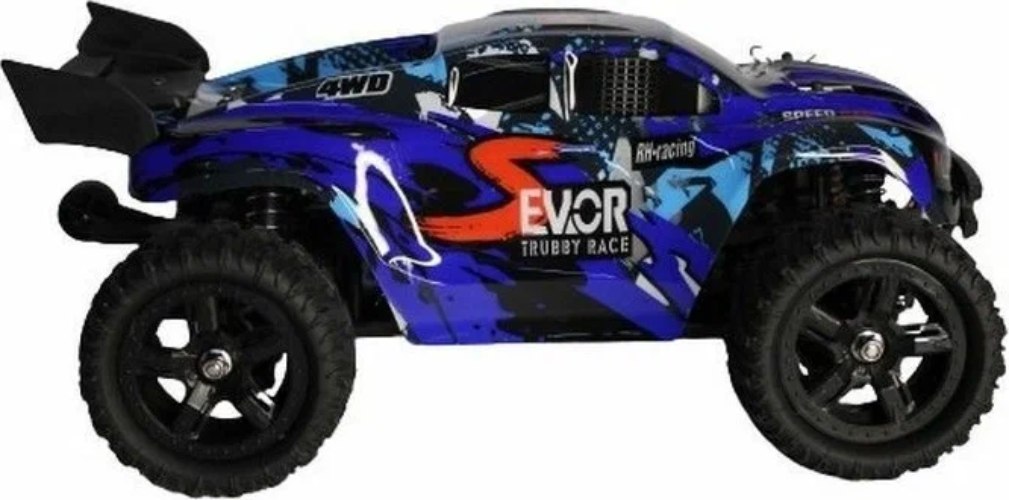 Радиоуправляемая модель Remo Hobby трагги S EVO-R V2.0 4WD (1к16) синий (RH1661V2-BLUE)