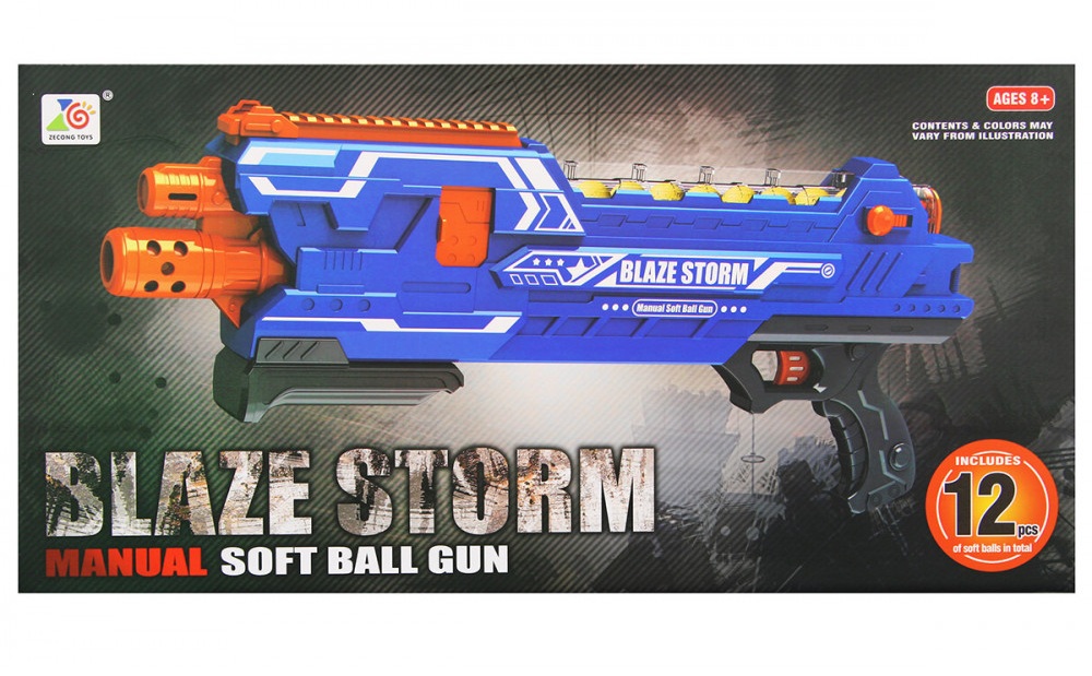 Автомат BlazeStorm с мягкими пулями, Zecong Toys ZC7096