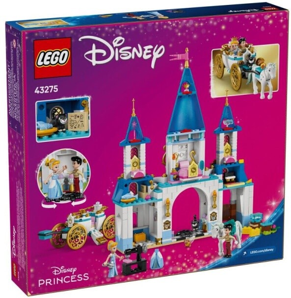 (EU) Конструктор LEGO Disney Конструктор Замок Золушки и конная карета (43275)
