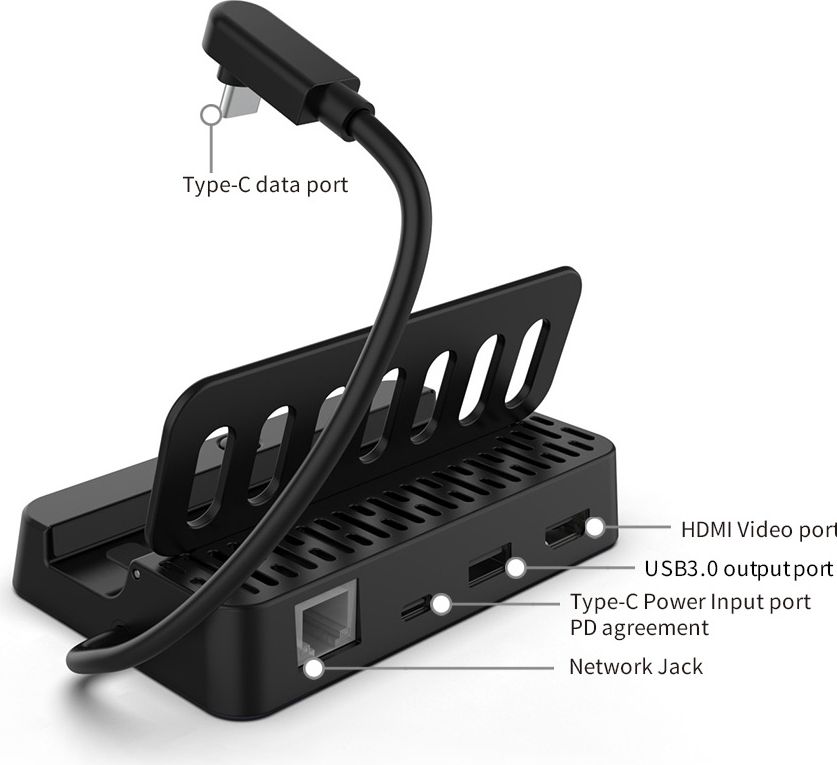 Док-станция DOBE для преобразования видео Steam Deck (TY-2849)