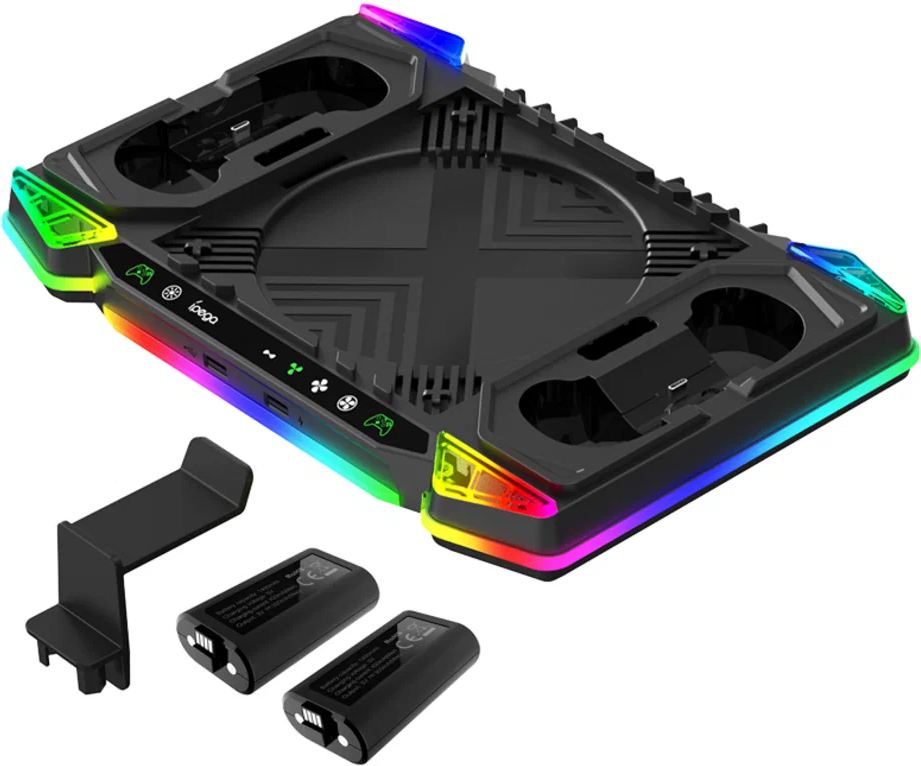Зарядная станция iPega для 2-х геймпадов Microsoft XBOX Series X + 2 аккумулятора 1400 мА·ч (PG-XBX028S)
