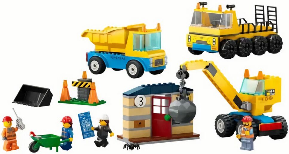 (EU) Конструктор LEGO City Строительные грузовики и кран-разрушитель (60391)