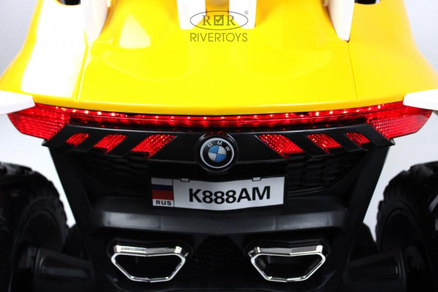 Детский электромобиль RiverToys K888AM желтый