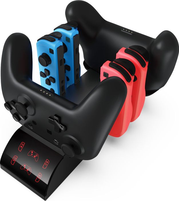 Зарядная док-станция DOBE «6 в 1» для Nintendo Switch (белая) (TNS-19035)