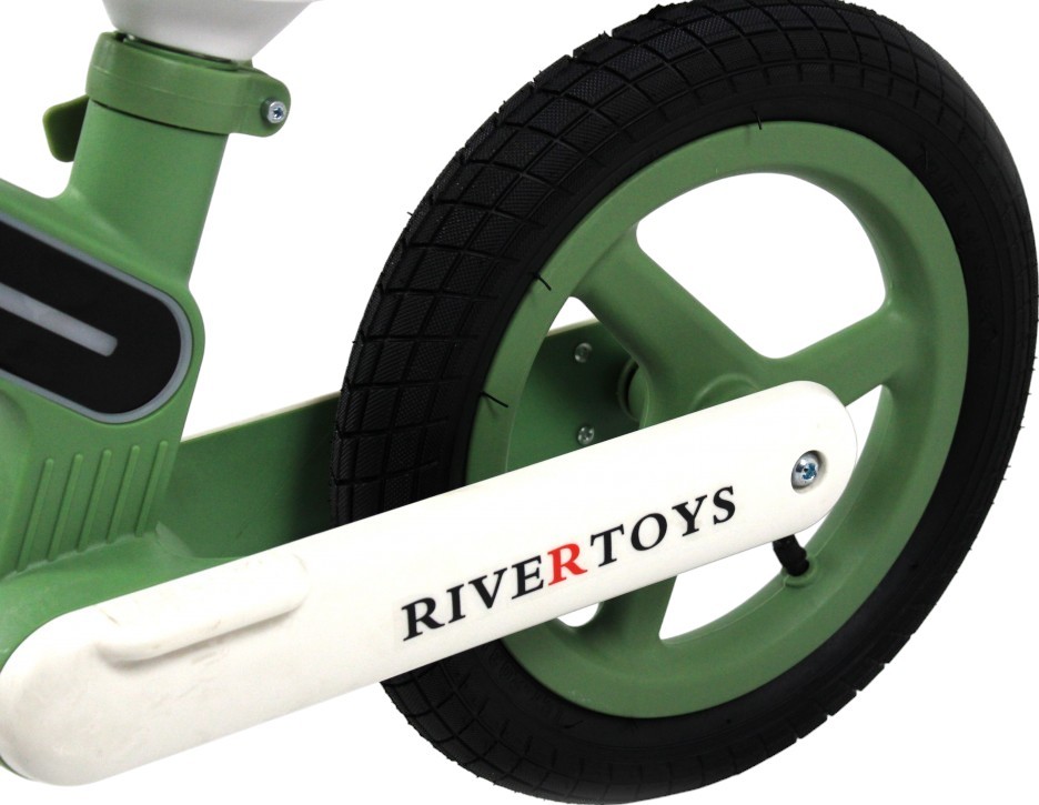 Детский беговел RiverToys (HB-002) (зеленый)
