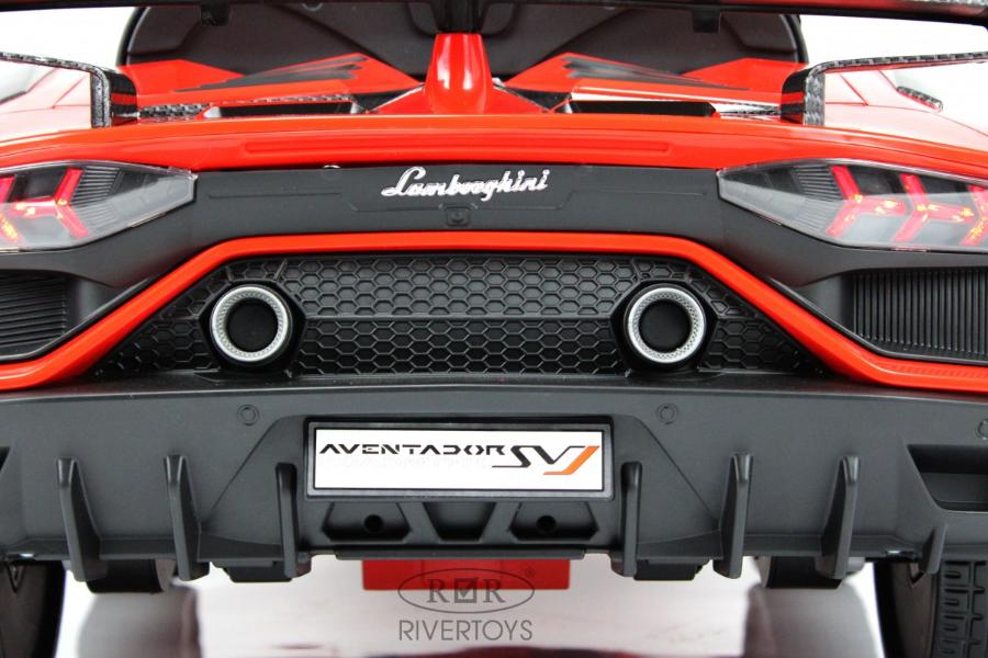 Детский электромобиль RiverToys Lamborghini Aventador SVJ (A333MP) красный