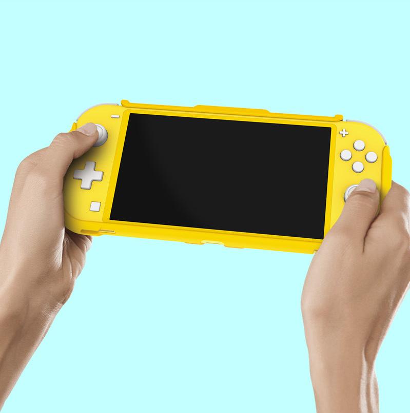 Защитный чехол с держателем DOBE для Nintendo Switch (бирюзовый) (TNS-19121)
