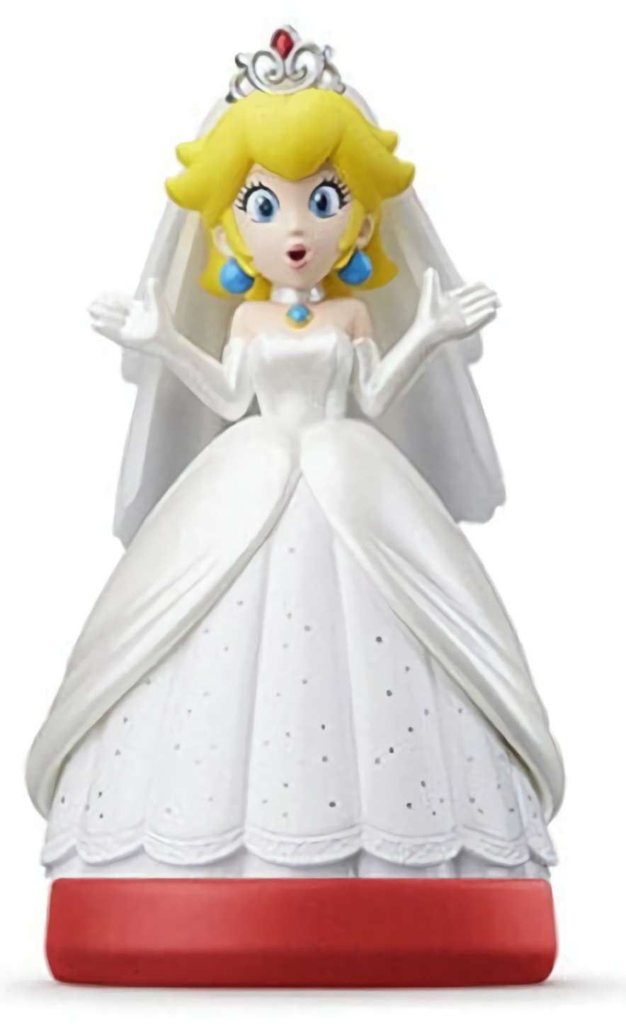 (CN) Интерактивная фигурка amiibo Пич (свадебный наряд) (Super Mario Collection)