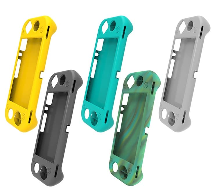 Защитный силиконовый чехол для Nintendo Switch Lite (серый)