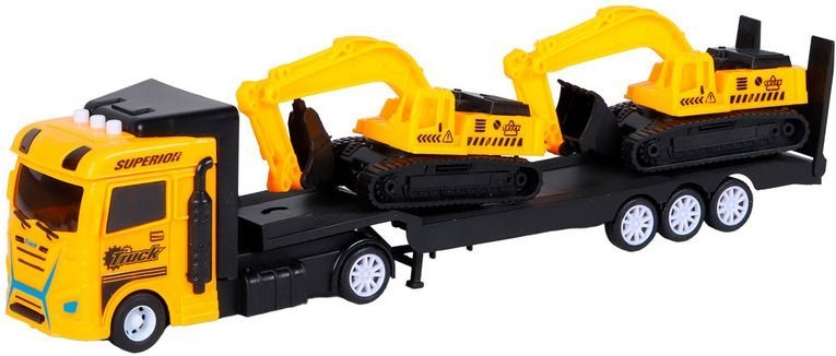 Машина AUTODRIVE Автовоз фрикционный (жёлтый) (JB0404518)