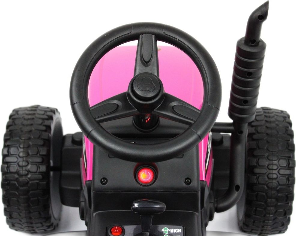 Детский электромобиль RiverToys H444HH розовый