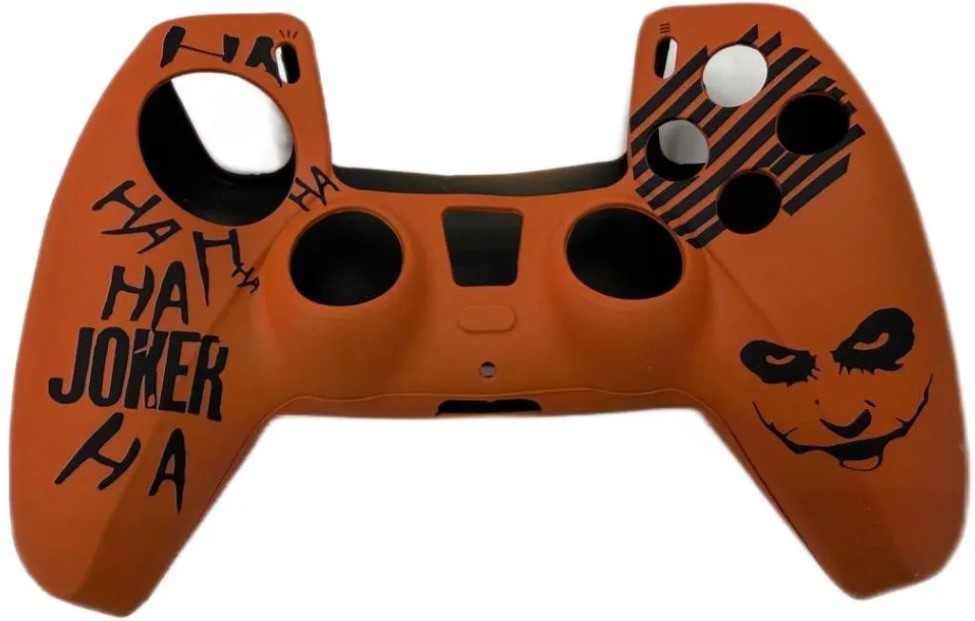 Силиконовый чехол для геймпада Sony DualSense Joker + 2 накладки на стики