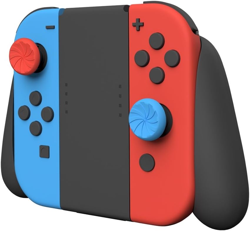 2 средние накладки на стики KontrolFreek Turbo для Nintendo Switch (красный/синий)