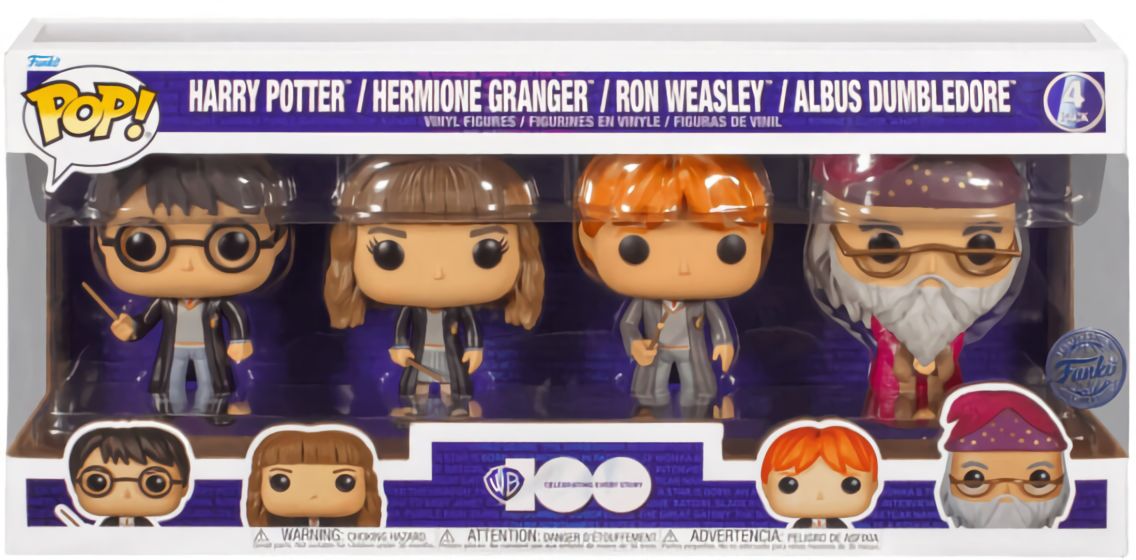 (EU) Фигурка Funko POP! Harry Potter: Harry Potter, Hermione Granger, Ron Weasley, Albus Dumbledore (69113)